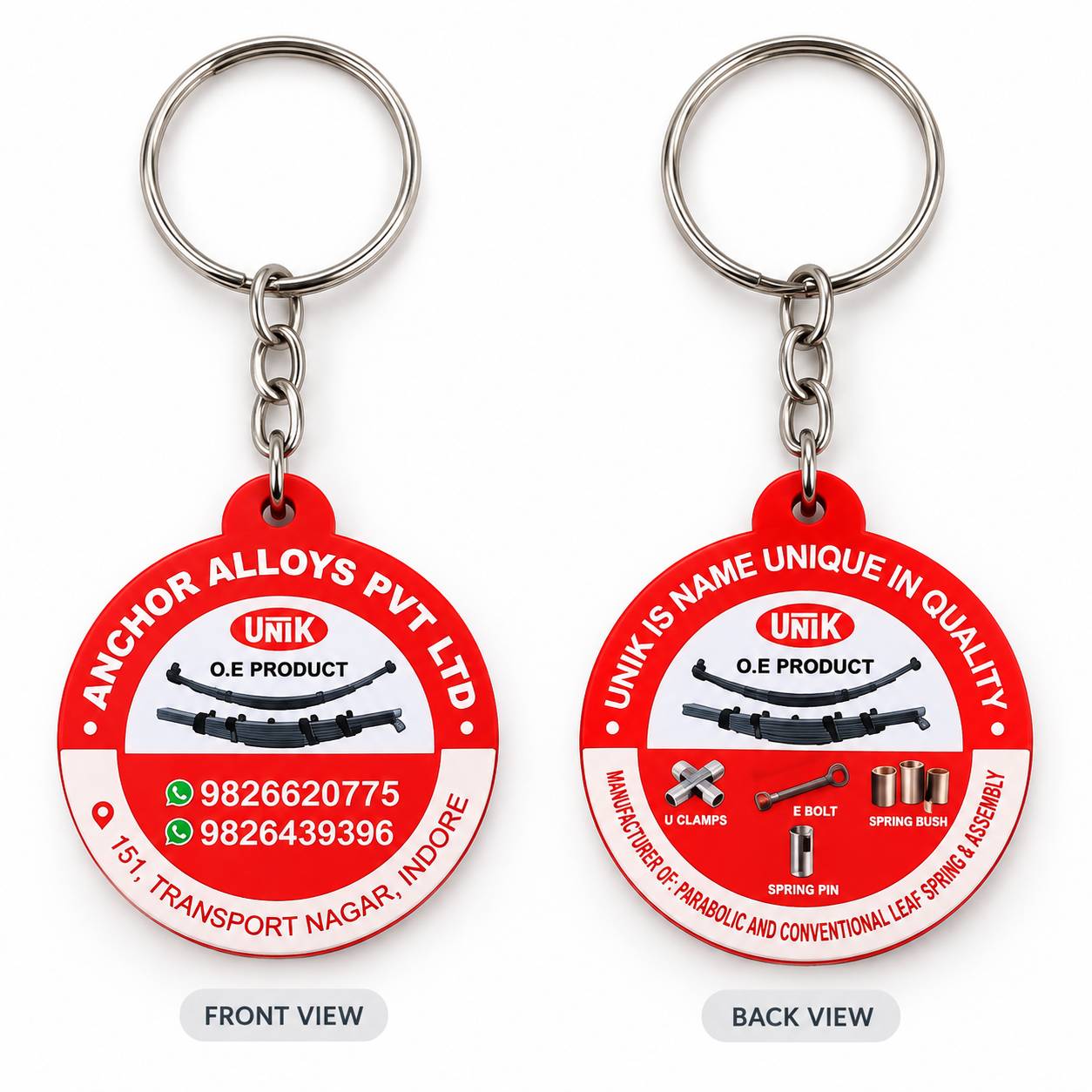 Custom Printed Round Acrylic Keychain