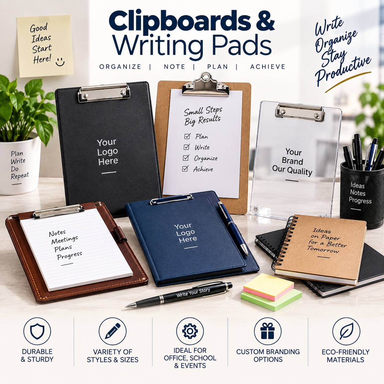 Custom Clipboards and Writing Pads