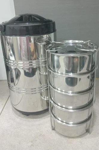 Multi-Tier Insulated Steel Lunch Box Set